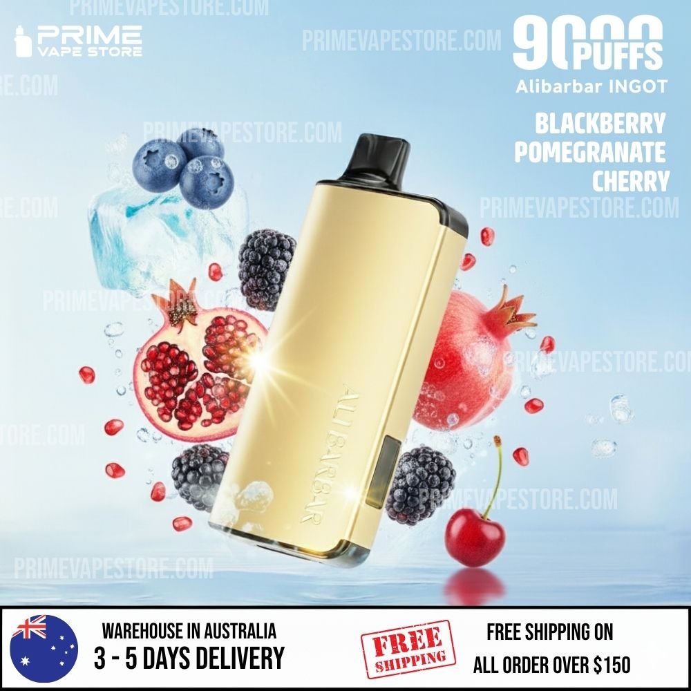 ALIBARBAR Ingot 9000 Puffs Blackberry Pomegranate Cherry