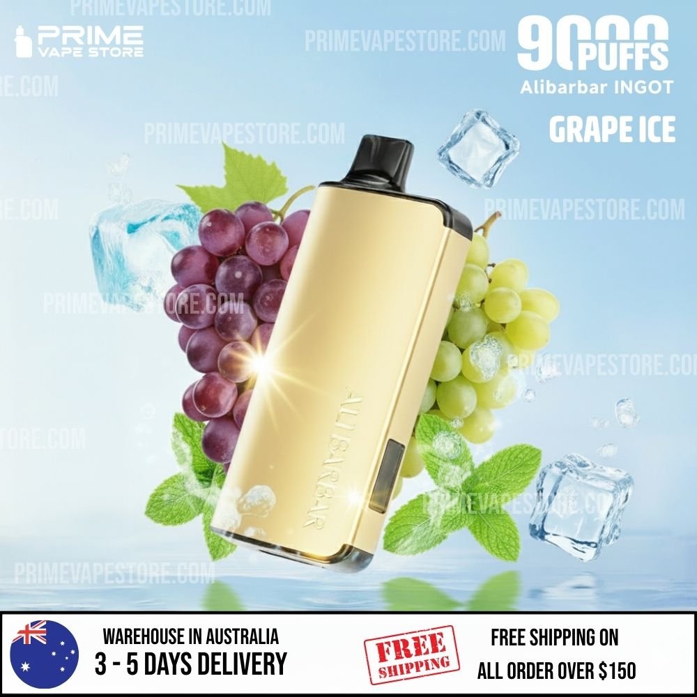 ALIBARBAR INGOT 9000 Puffs Grape Ice