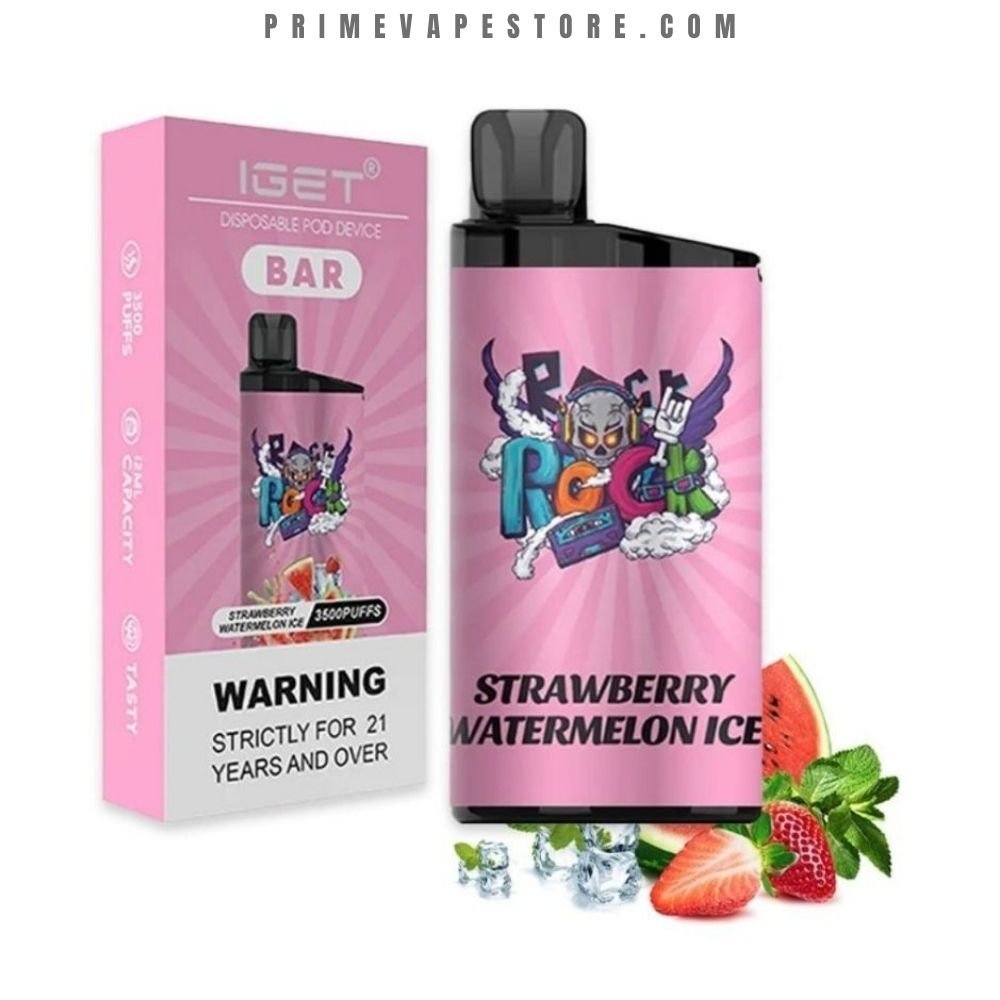 IGET Bar 3500 Puffs Strawberry Watermelon Ice