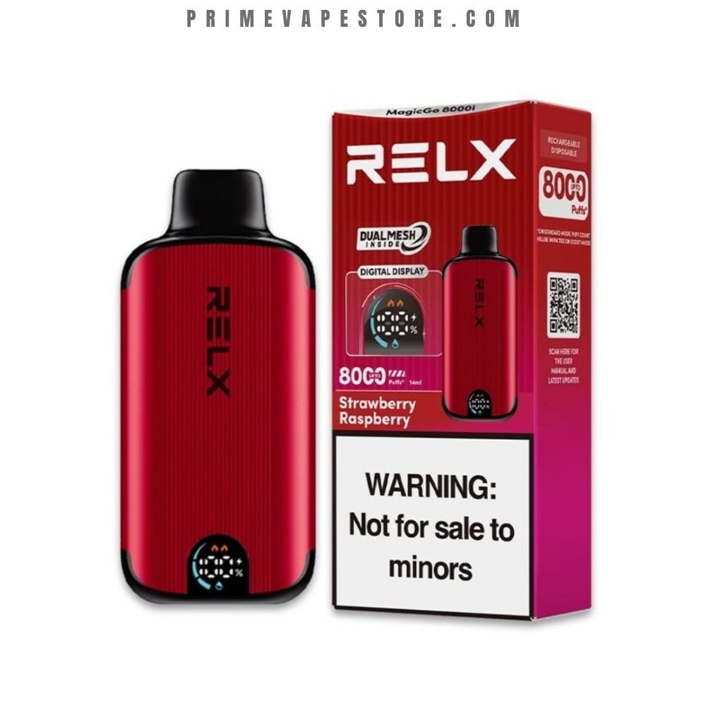 RELX MagicGo 8000 Puffs Strawberry Raspberry