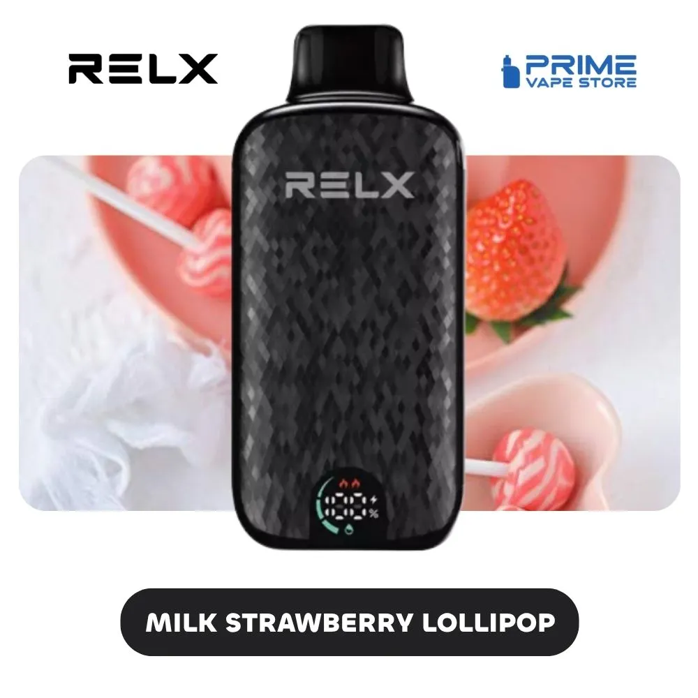 RELX Sparta 18000 Puffs Milk Strawberry Lollipop
